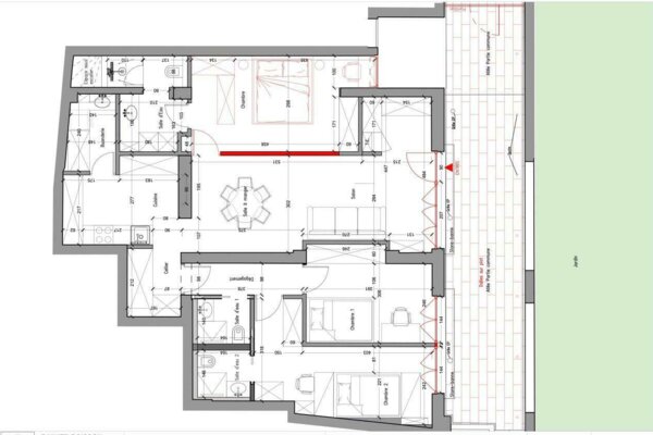 MAGNIFICO APPARTAMENTO DI 4 LOCALI - CARRE D'OR - RISTRUTTURATO