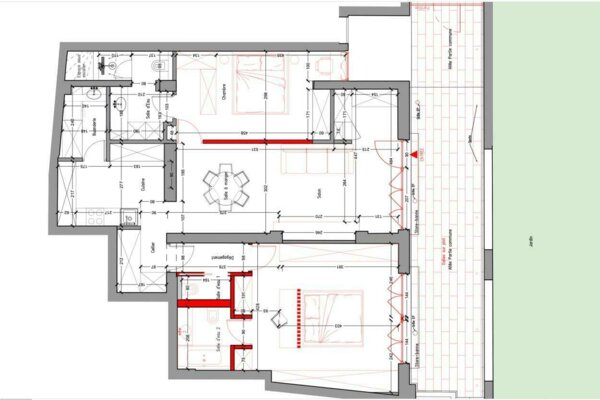 MAGNIFICO APPARTAMENTO DI 4 LOCALI - CARRE D'OR - RISTRUTTURATO