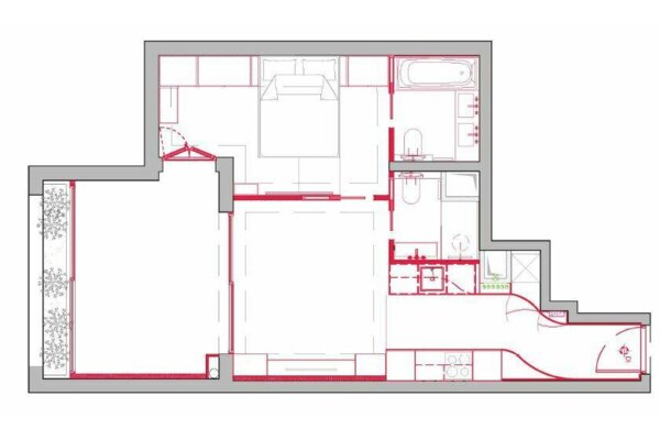 Beautiful 1/2 bedroom apartment - Grand Large - Renovated - Mixed use