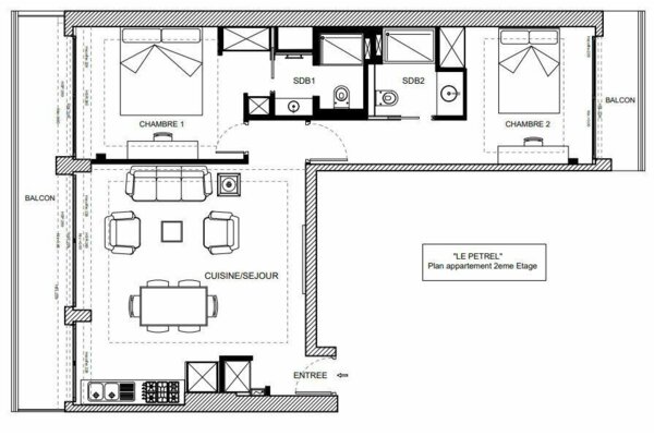 Bellissimo trilocale - Le Petrel - Condamine